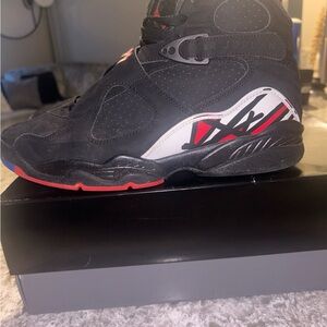 Air Jordan Black and Red Sneakers